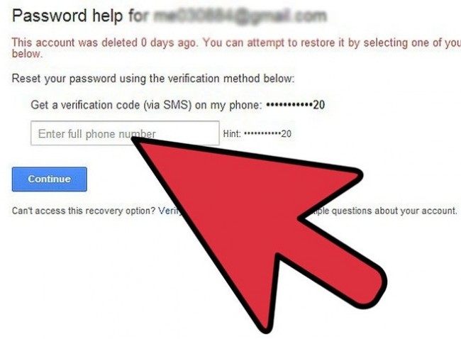 Restore Gmail Acccount