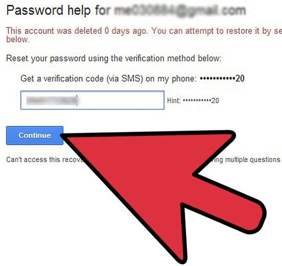 Restore Gmail Acccount