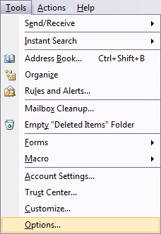 email archiving - email archiving folder setting