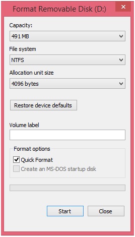 hard drive wipe or format