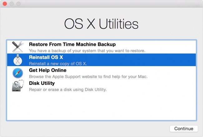 Restoring MAC to its Factory Settings