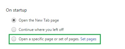 how to change chrome home page