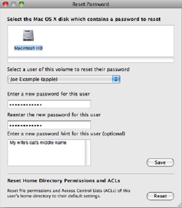 Password Recovery Mac