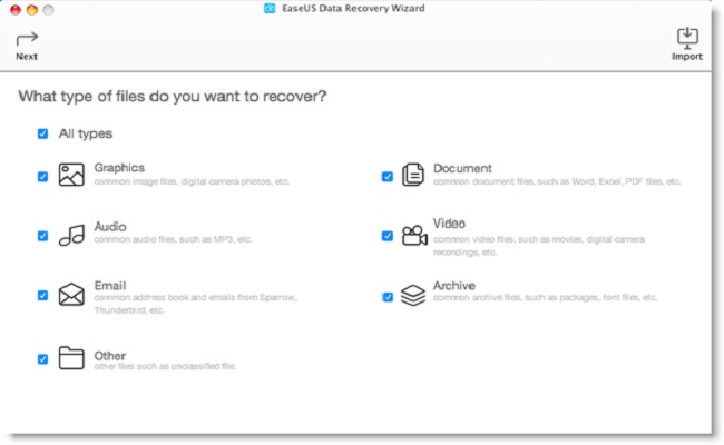 EaseUS Data Recovery Wizard for Mac Free 9.8