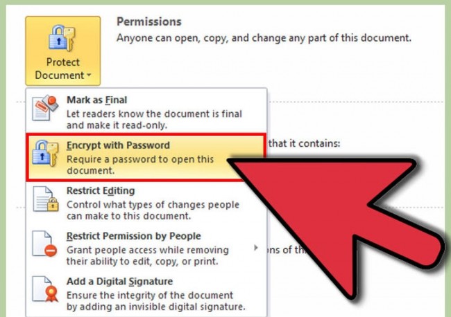 password protect Microsoft Word and Excel