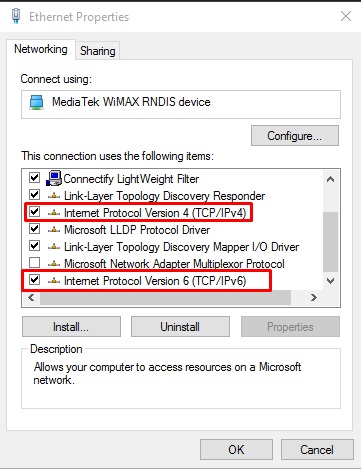 enable and disable DHCP