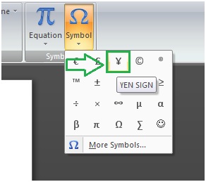 how to insert accent marks in microsoft words