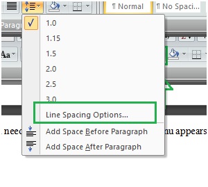 indents and spacing