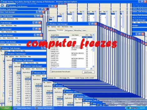 computer freezing error