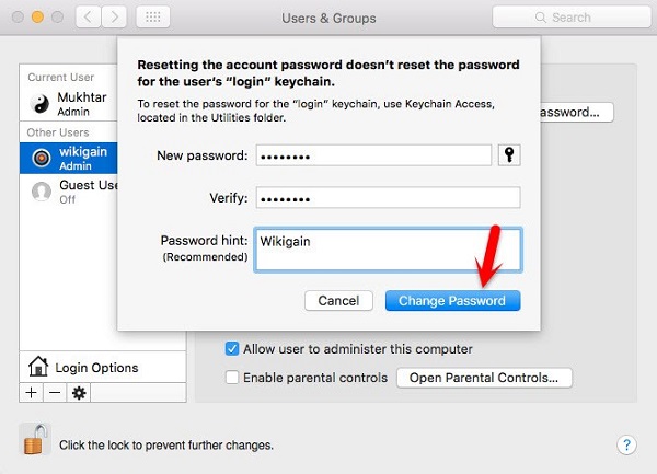 Password Recovery Mac