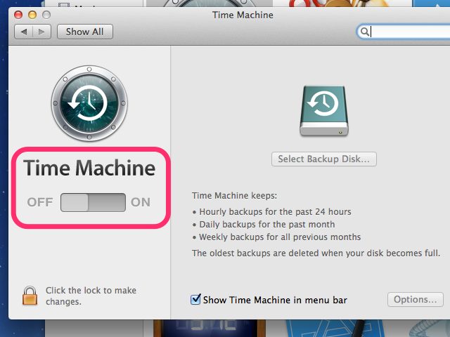 recover deleted internet history on Mac with time machine step 1