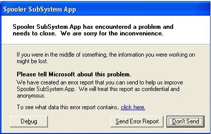 Fix spoolsv.exe related problems