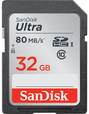 SanDisk Ultra SDHC Memory Card