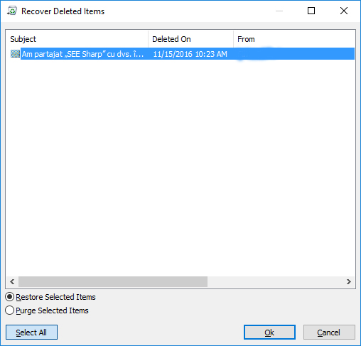 recover deleted items in outlook