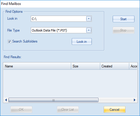 recover deleted items from pst file step 2