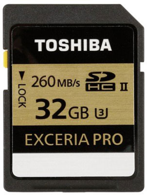 Toshiba Exceria Pro Flash Memory Card