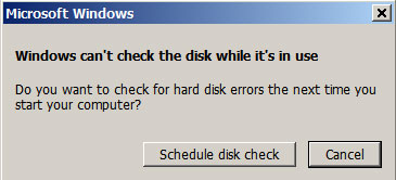 fix hard drive problems with chkdsk step 5