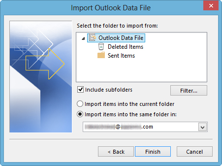 export outlook email files