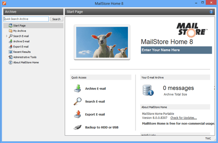email backup software mailstore home