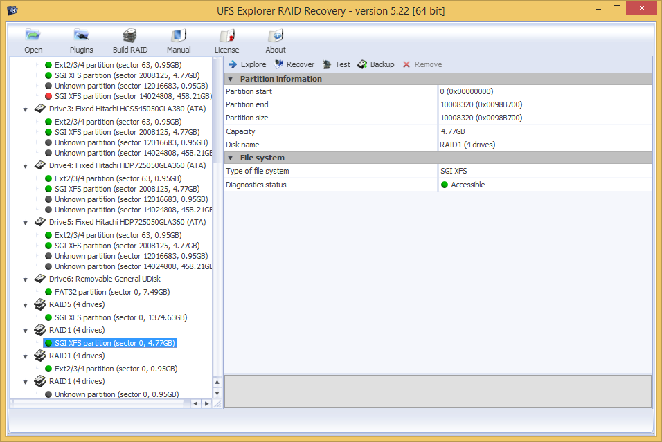 UFS Explorer RAID Recovery