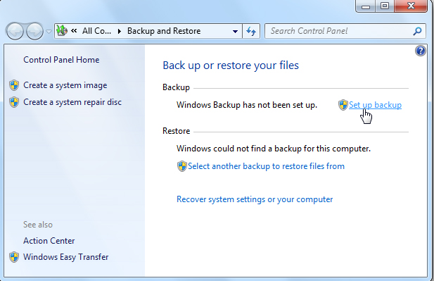 set up backup and restore-2