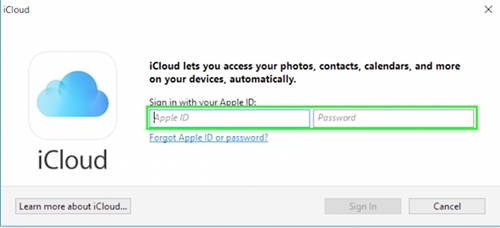 set up icloud on windows 4