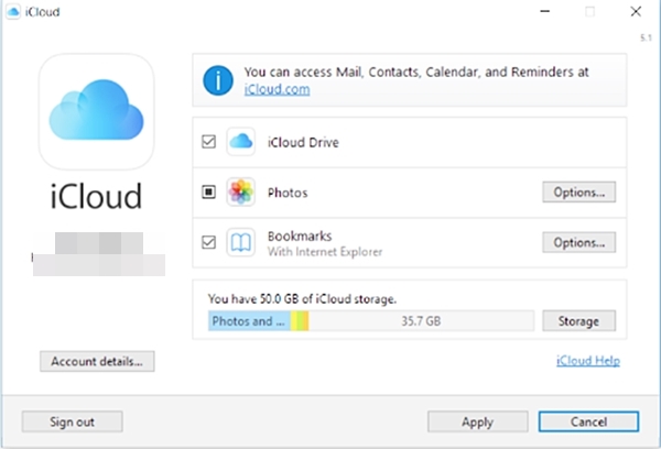 set up icloud on windows 6