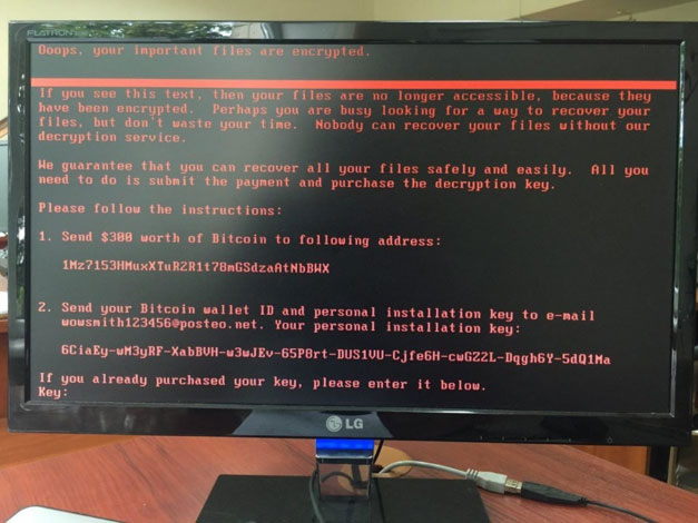 Petya Ransomware attack