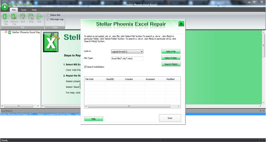 recover corrupt Excel file step 1