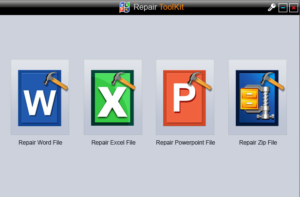 repair Excel file with file repair toolkit step 1