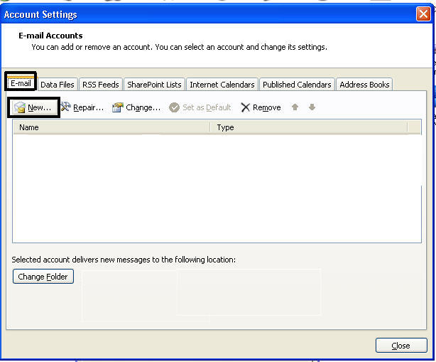 create new outlook pst file step 5
