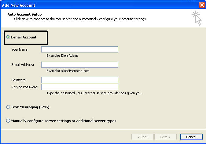 create new outlook pst file step 6