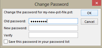 PST password recovery