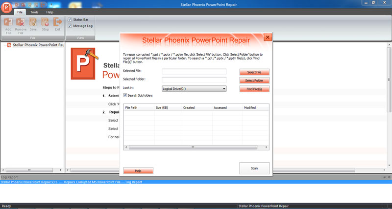 repair a damaged PowerPoint file step 1