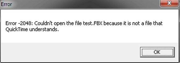 Fix Quicktime Error 2048