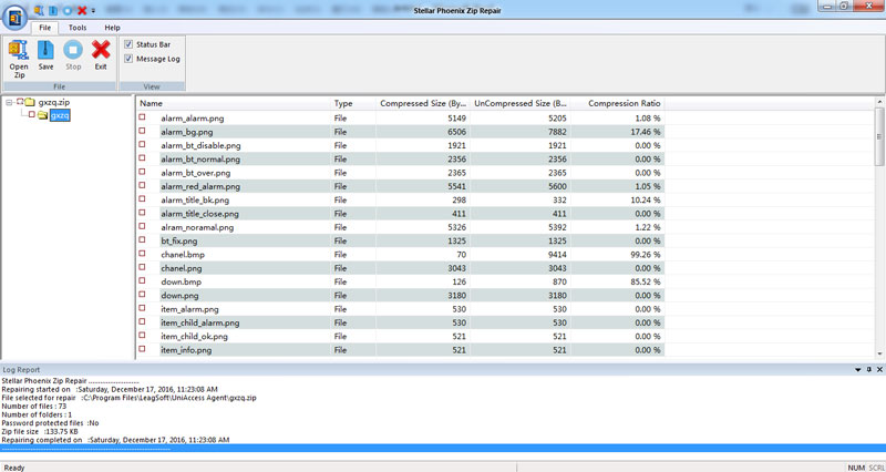 repair ZIP file due to bad sectors step 3