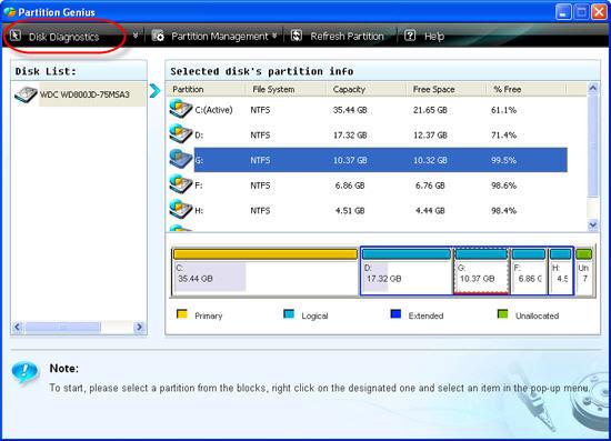 hard disk diagnostics