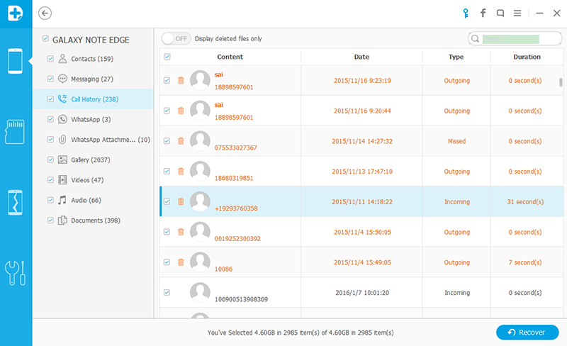 android data recovery - preview and recover