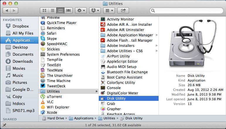 format flash drive on Mac