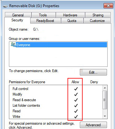 remove write protection from usb flash drive