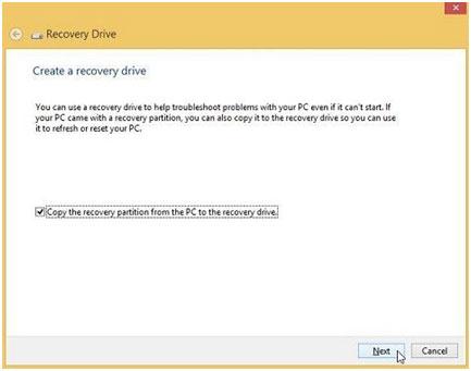 recover Windows 8 with a usb recovery Drive