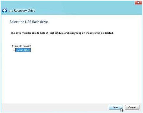 How to restore Windows system with a usb recovery Drive