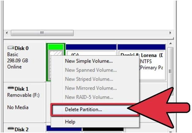 flash drive partition