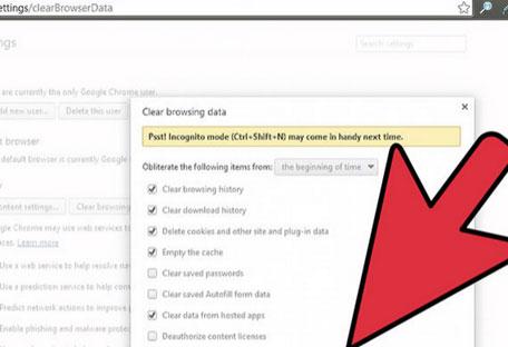 clear google browsing data