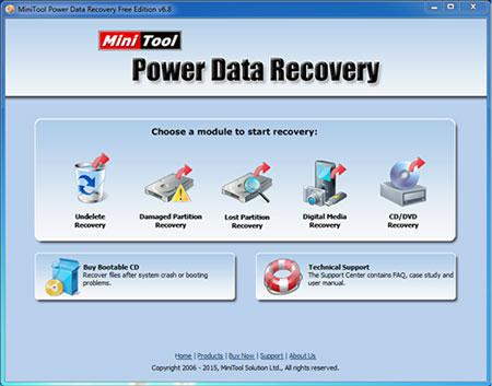 Undelete Freeware-MiniTool partition recovery