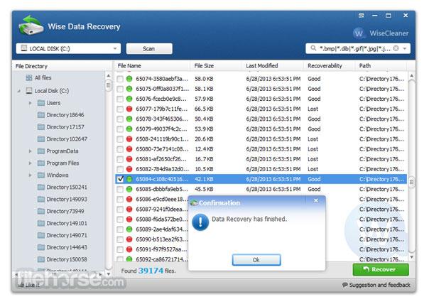 Undelete Freeware- wise data recovery