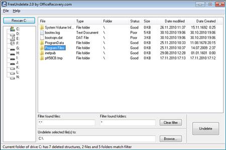 Undelete Freeware- FreeUndeleted