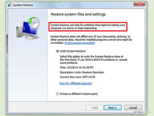 system Rrestore