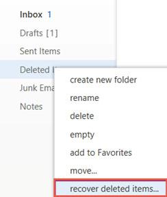 How to retrieve deleted emails