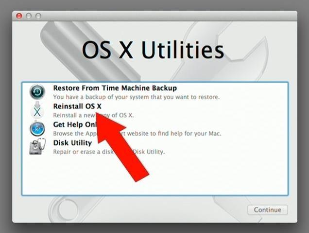 install mac os x